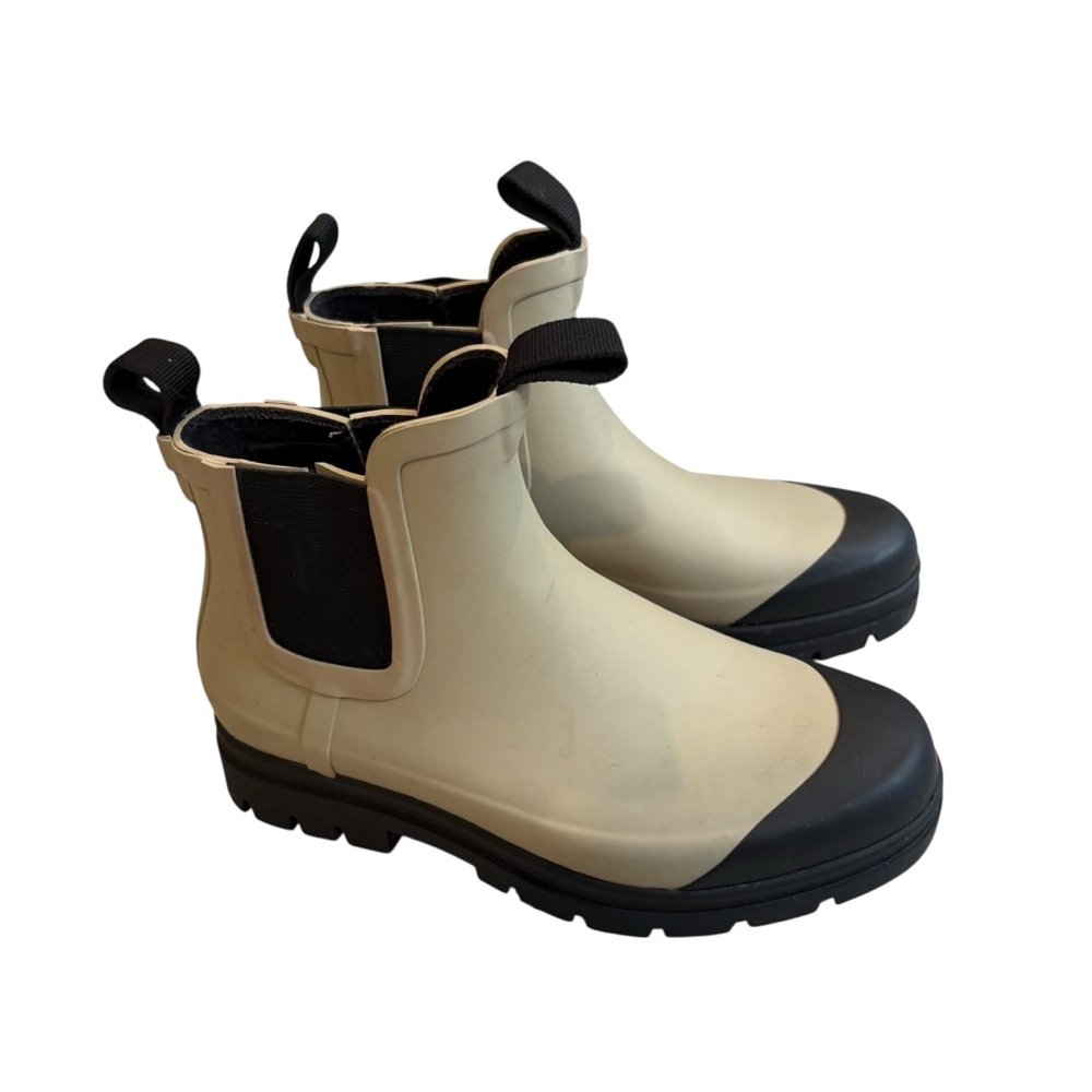 Everlane The Rain Boot Chelsea Chunky Rubber Ankle Rain Boots Sustainable, Sz 6 - Picture 4 of 14